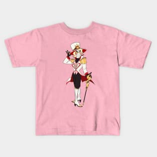 Lucifer hazbin hotel character Kids T-Shirt